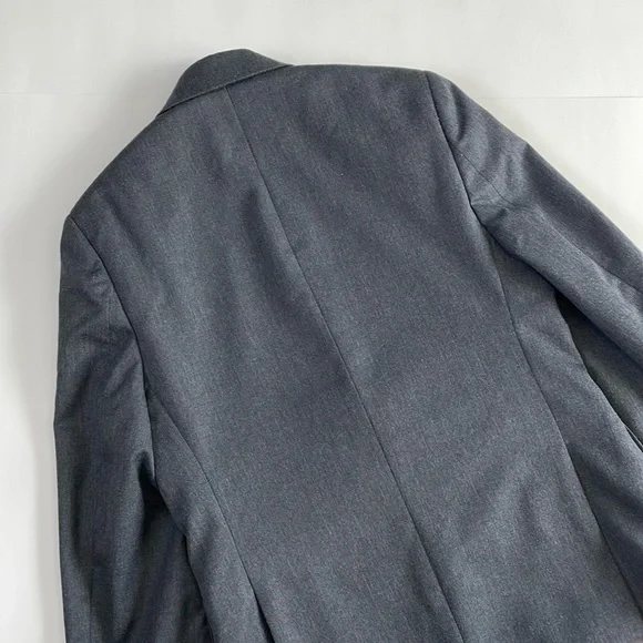 Lauren Ralph Lauren Boy’s Gray Blazer Size 8 Regular Single Breasted Two Vent - Picture 8 of 12